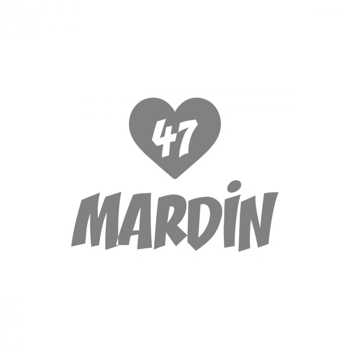 Kalpli 47 Mardin Araba Sticker 17x17 Cm Gri