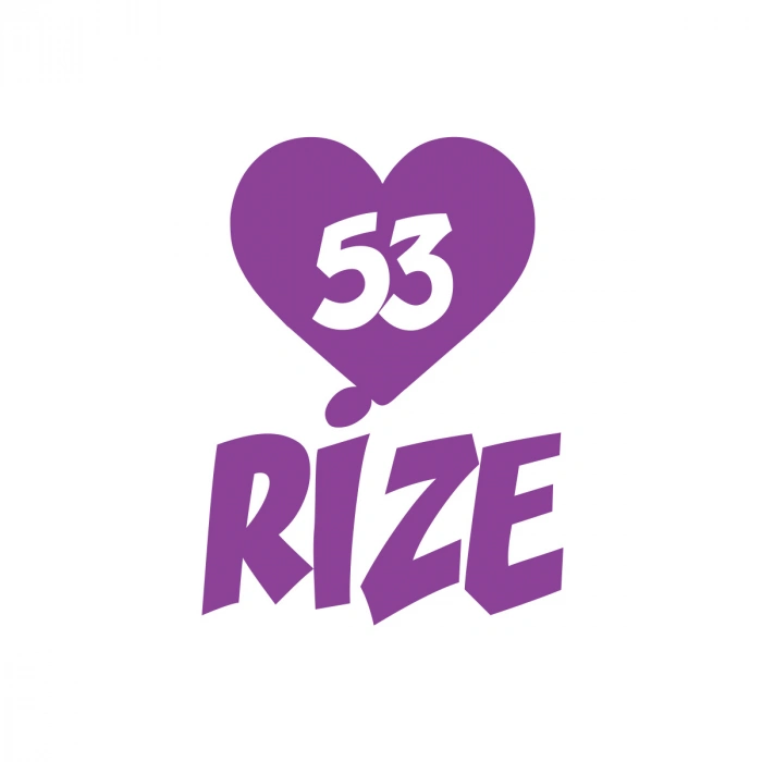 Kalpli 53 Rize Araba Sticker 17x17 Cm Mor