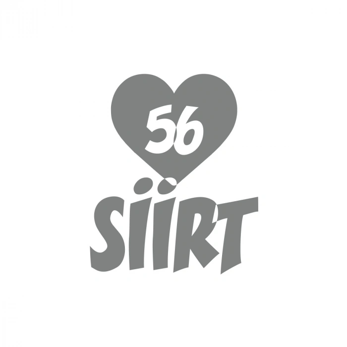 Kalpli 56 Siirt Araba Sticker 17x17 Cm Gri