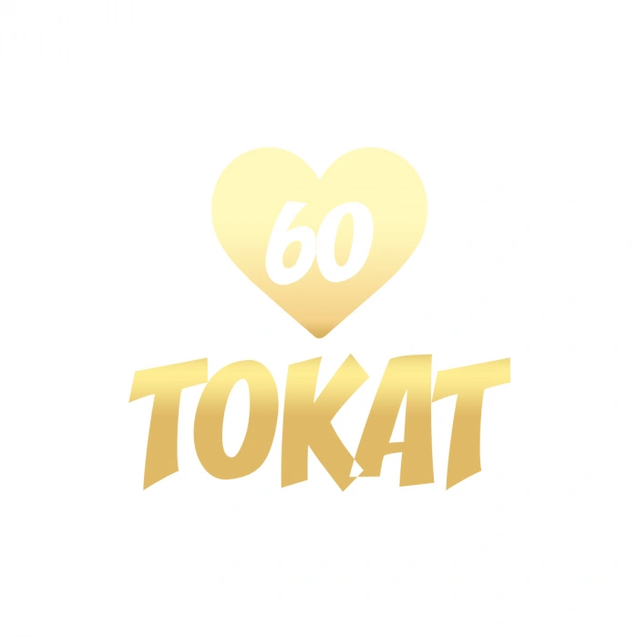 Kalpli 60 Tokat Araba Sticker 17x17 Cm Gold