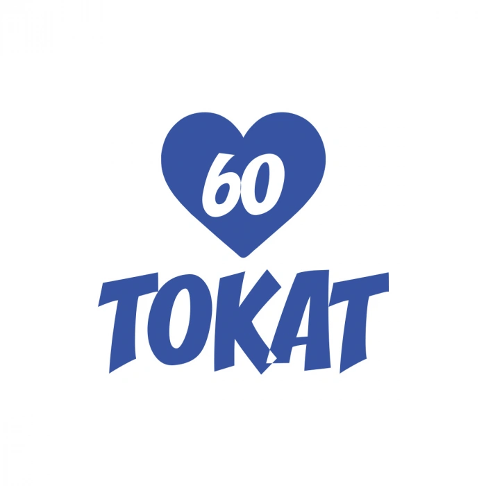 Kalpli 60 Tokat Araba Sticker 17x17 Cm Mavi