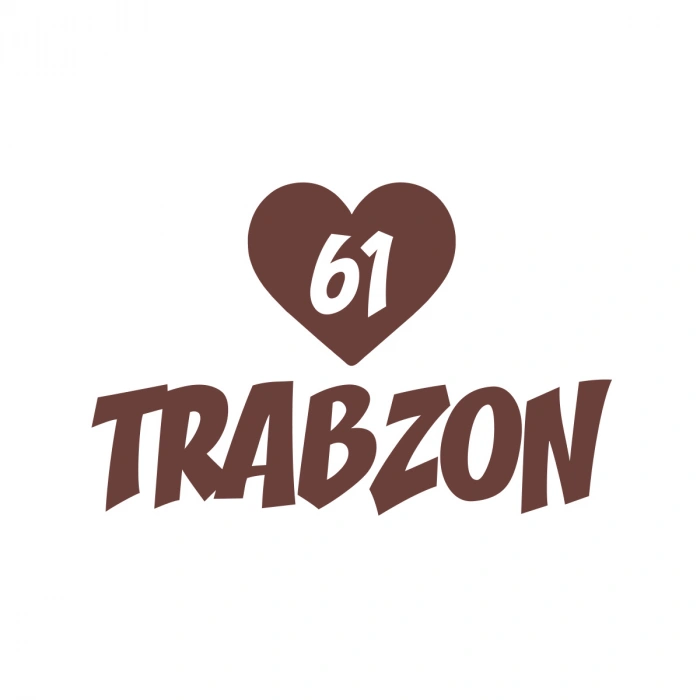 Kalpli 61 Trabzon Araba Sticker 17x17 Cm Kahverengi