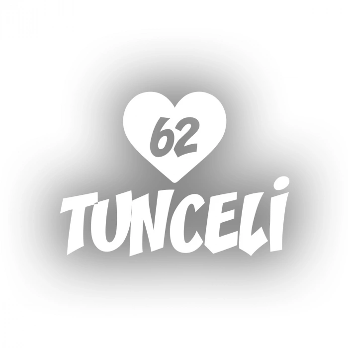 Kalpli 63 Şanlıurfa Araba Sticker 17x17 Cm Beyaz