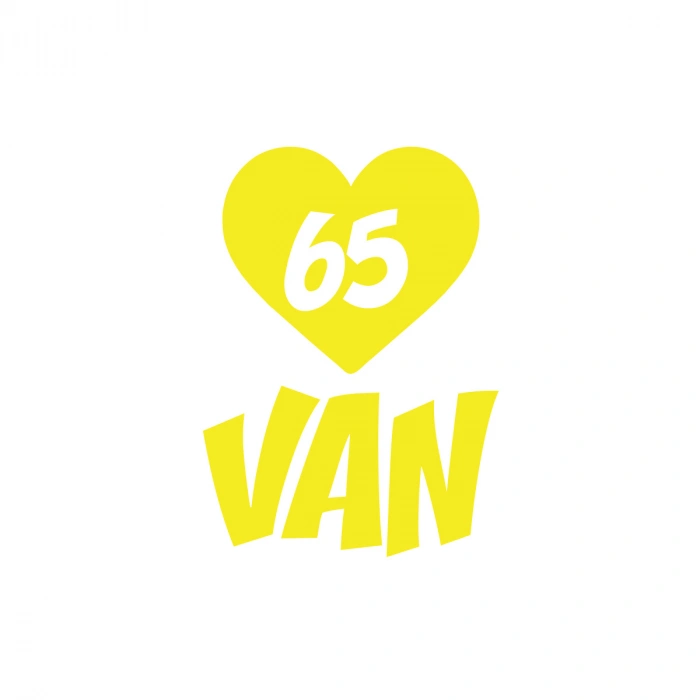 Kalpli 65 Van Araba Sticker 17x17 Cm Sarı