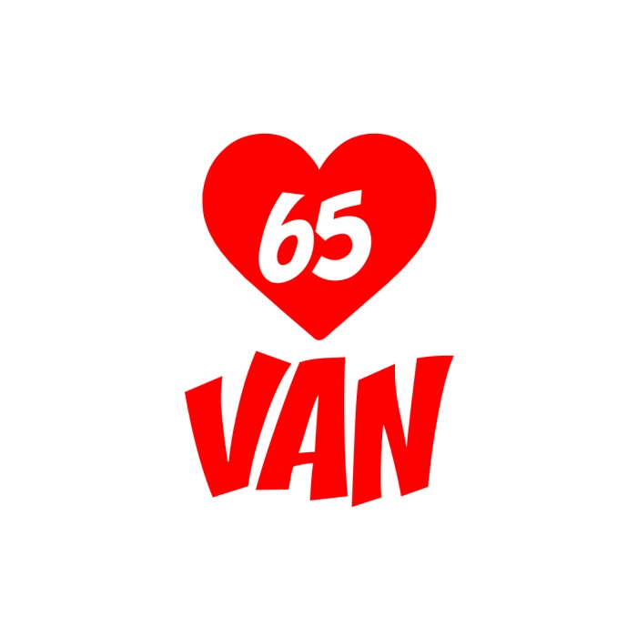 Kalpli 65 Van Araba Sticker 17x17 Cm Kırmızı