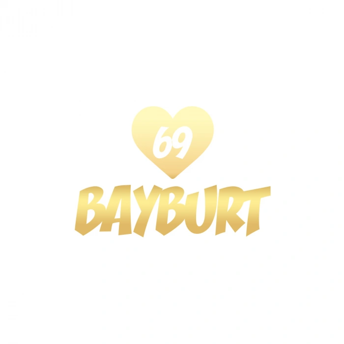 Kalpli 69 Bayburt Araba Sticker 17x17 Cm Gold