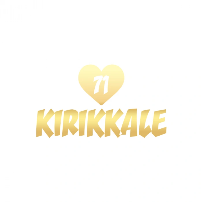 Kalpli 71 Kırıkkale Araba Sticker 17x17 Cm Gold