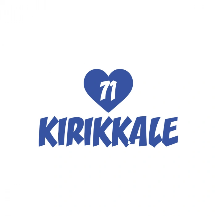 Kalpli 71 Kırıkkale Araba Sticker 17x17 Cm Mavi