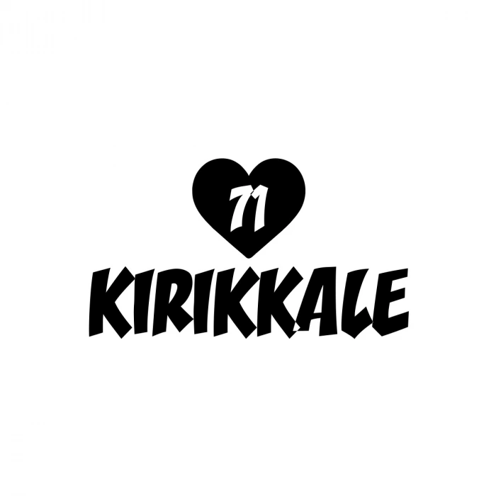 Kalpli 71 Kırıkkale Araba Sticker 17x17 Cm Siyah