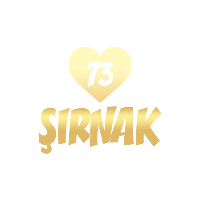 Kalpli 73 Şırnak Araba Sticker 17x17 Cm Gold