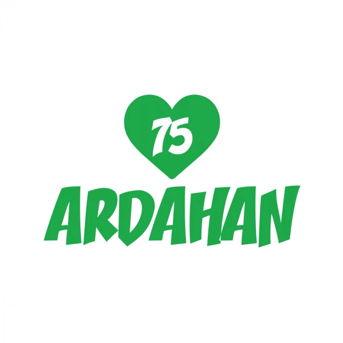 Kalpli 75 Ardahan Araba Sticker 17x17 Cm Yeşil