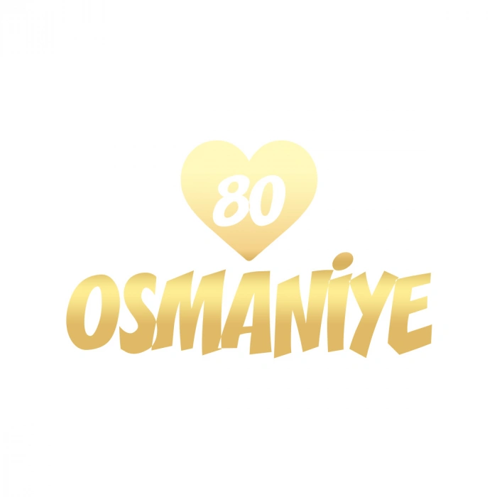 Kalpli 80 Osmaniye Araba Sticker 17x17 Cm Gold