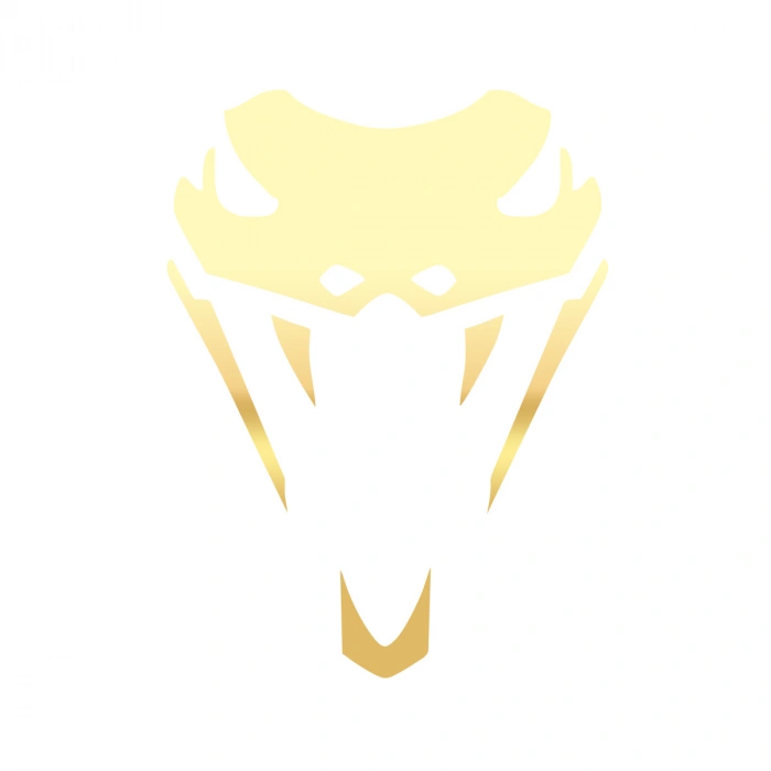 Yılan Kafası Araba Sticker 17x17 Cm Gold