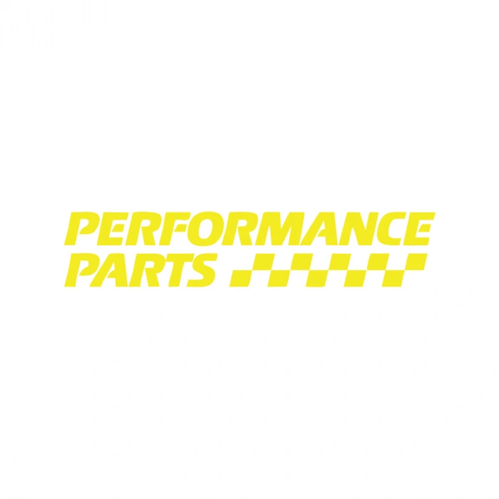 Performance Parts Araba Sticker 17x17 Cm Sarı