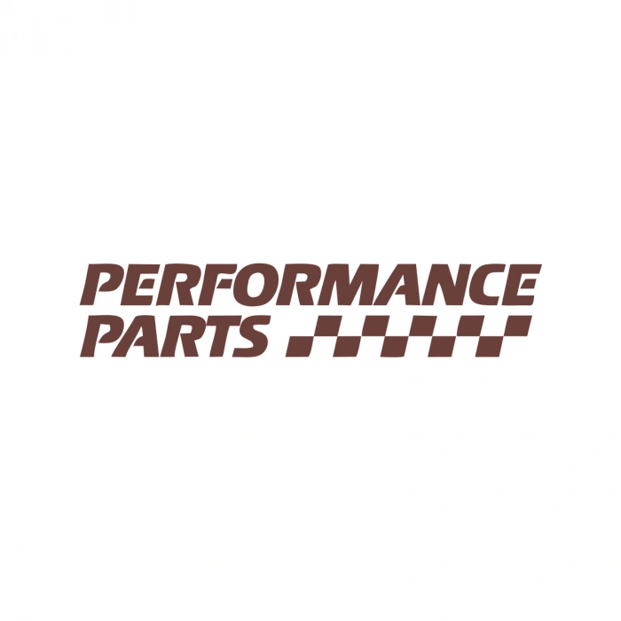 Performance Parts Araba Sticker 17x17 Cm Kahverengi