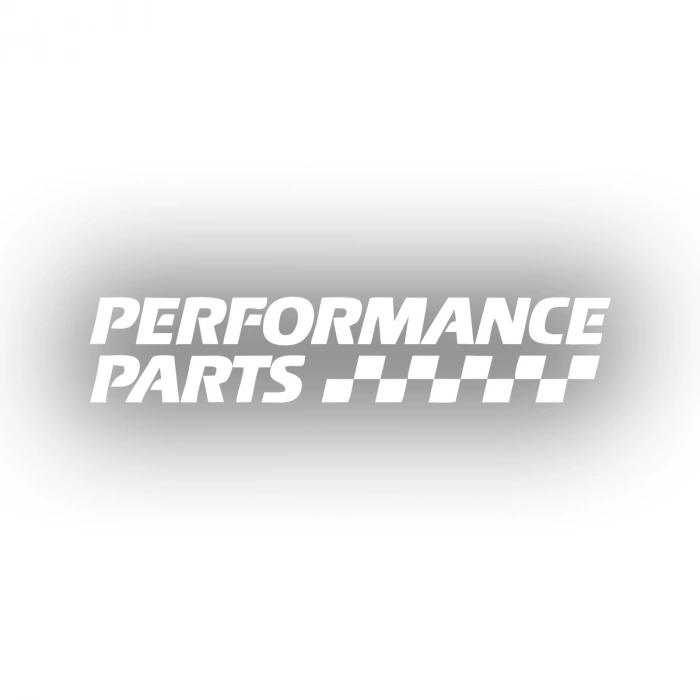 Performance Parts Araba Sticker 17x17 Cm Beyaz
