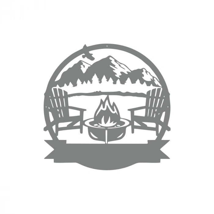 Kamp Araba Stickeri 17x17 Cm Gri