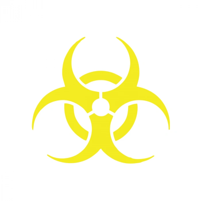 Kimyasal Amblemi Araba Sticker 17x17 Cm Sarı