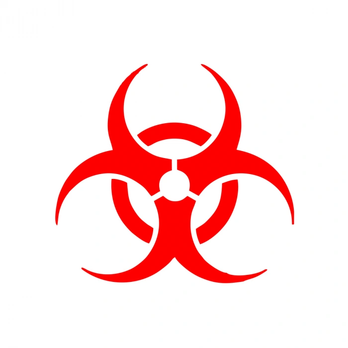 Kimyasal Amblemi Araba Sticker 17x17 Cm Kırmızı