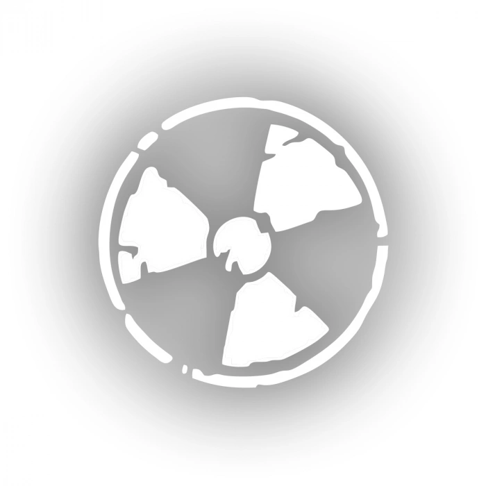 Tehlike İşareti Araba Sticker 17x17 Cm Beyaz