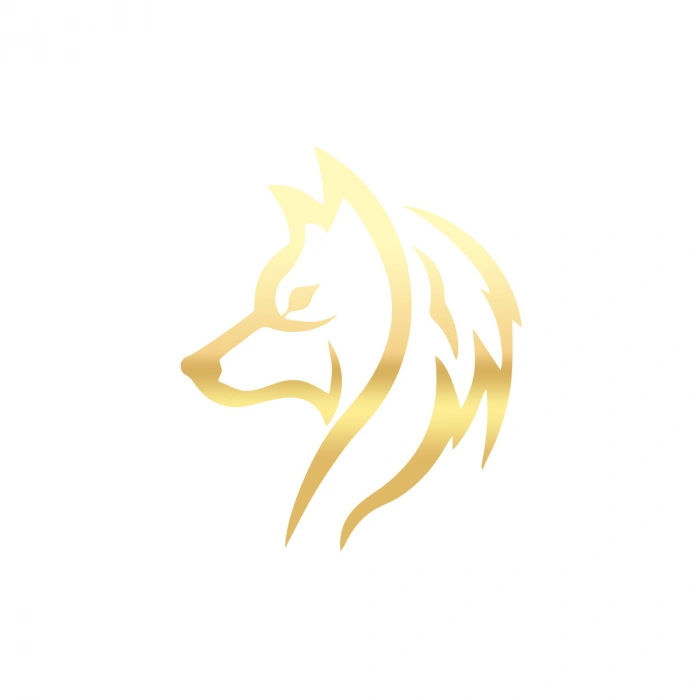 Kurt Silüet Araba Sticker 17x17 Cm Gold