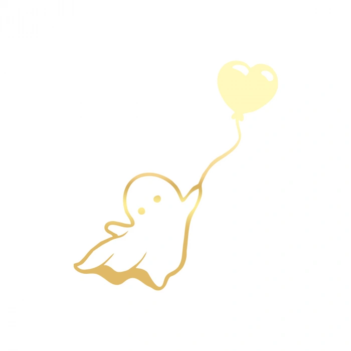 Hayalet Sitcker 17x17 Cm Gold