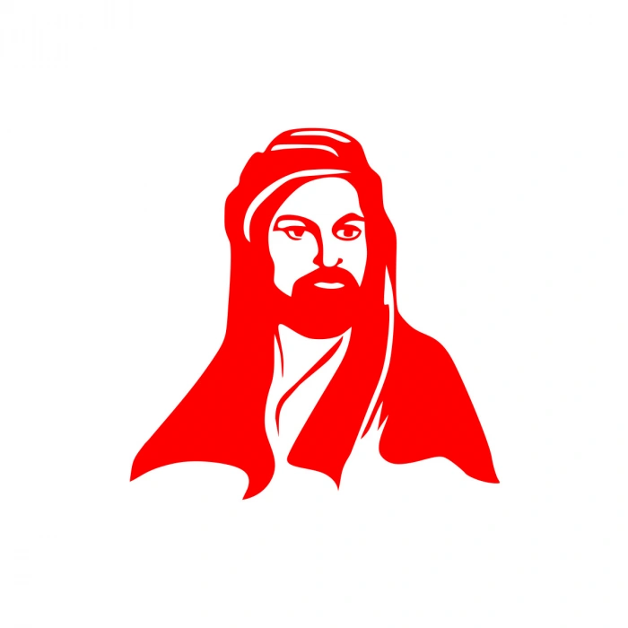 Hz.Ali Araba Sticker 17x17 Cm Kırmızı