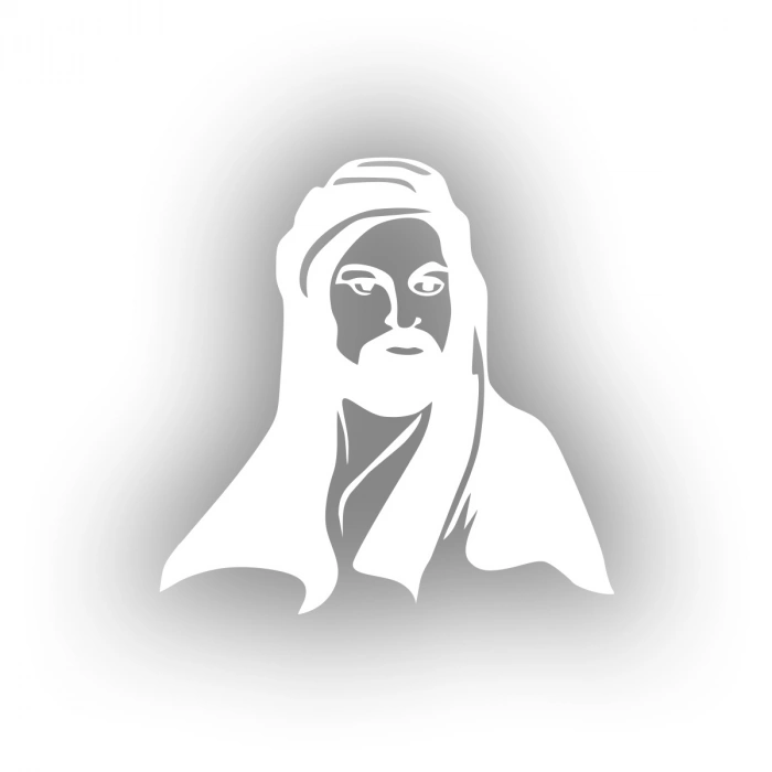 Hz.Ali Araba Sticker 17x17 Cm Beyaz