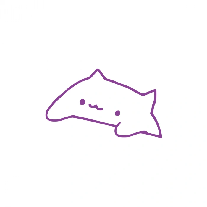 Sevimli Kedi Araba Sticker 17x17 Cm Mor