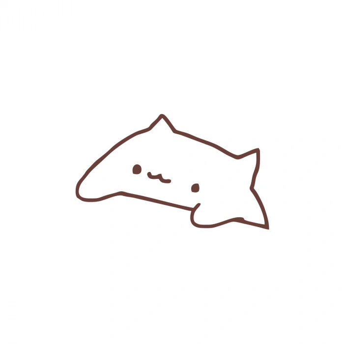 Sevimli Kedi Araba Sticker 17x17 Cm Kahverengi