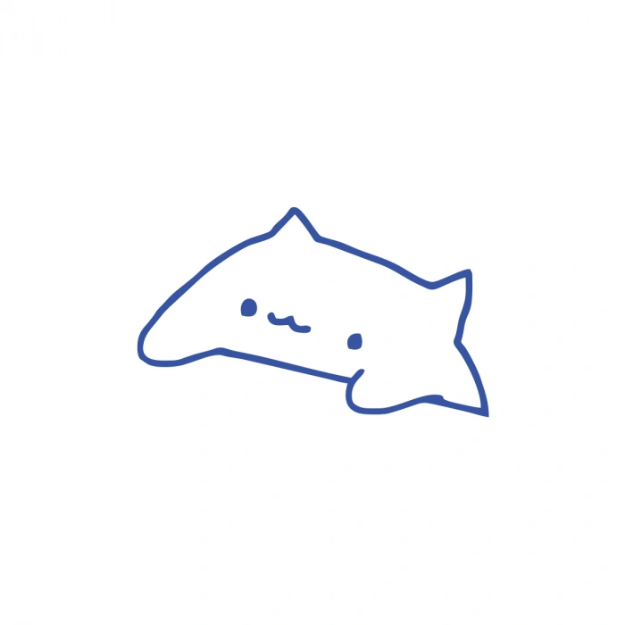 Sevimli Kedi Araba Sticker 17x17 Cm Mavi