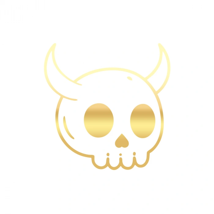 Kuru Kafa Araba Sticker 17x17 Cm Gold