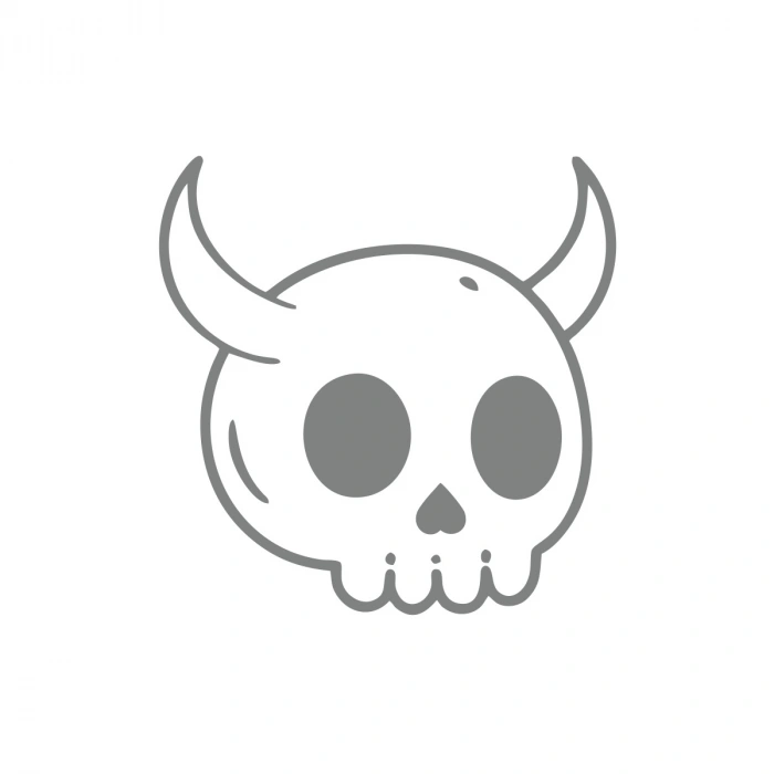 Kuru Kafa Araba Sticker 17x17 Cm Gri