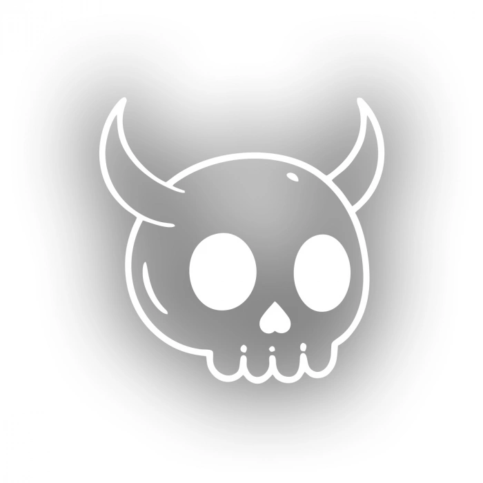 Kuru Kafa Araba Sticker 17x17 Cm Beyaz