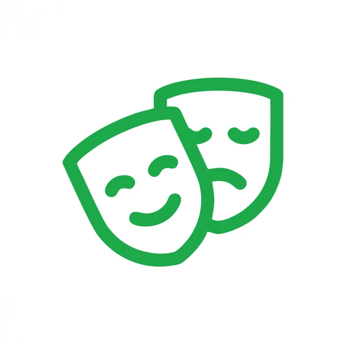 Mutlu Yüz Üzgün Yüz Araba Sticker 17x17 Cm Yeşil