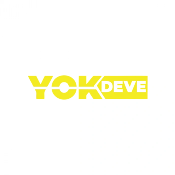Yok Deve Araba Sticker 17x17 Cm Sarı