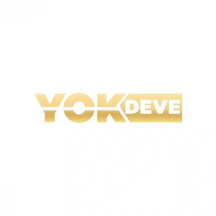 Yok Deve Araba Sticker 17x17 Cm Gold
