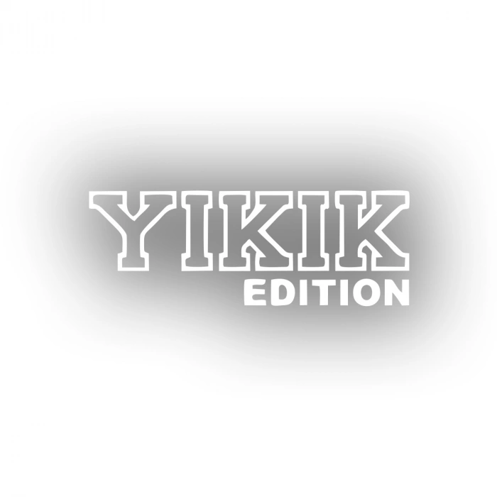 Yıkık Edition Araba Sticker 17x17 Cm Beyaz