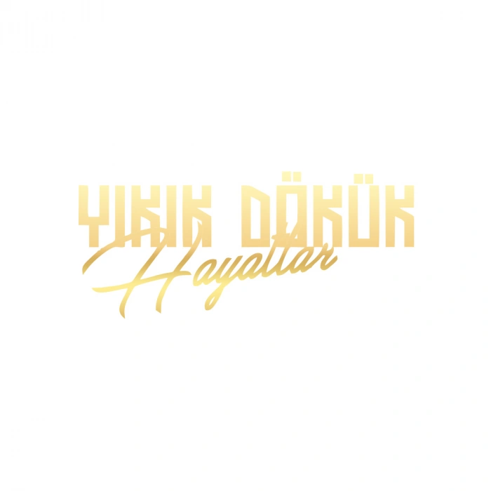 Yıkık Dökük Hayatlar Araba Sticker 17x17 Cm Gold