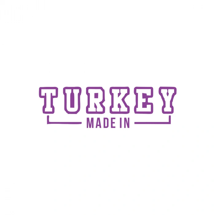 Made In Turkey Araba Sticker 17x17 Cm Mor