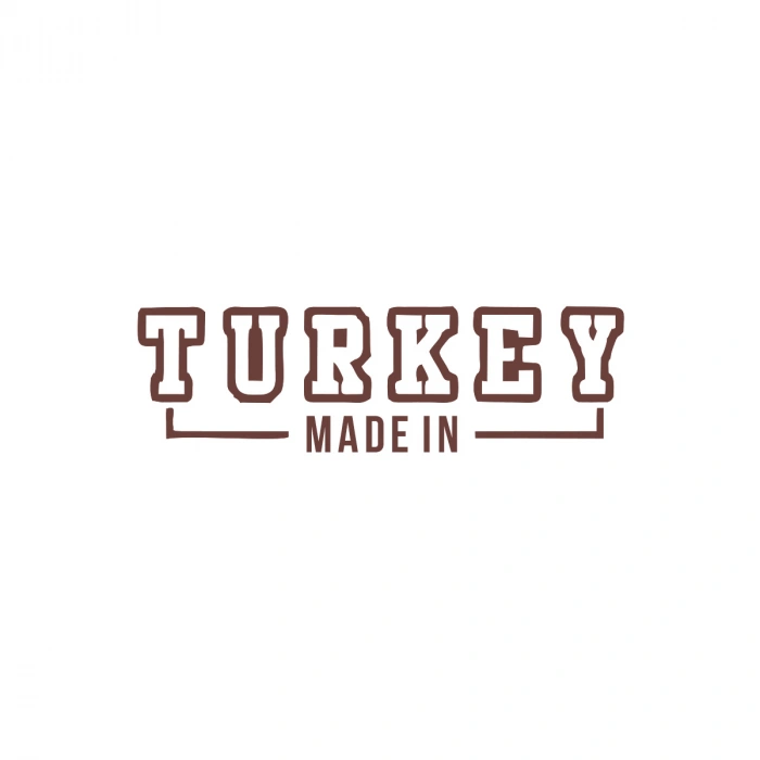 Made In Turkey Araba Sticker 17x17 Cm Kahverengi