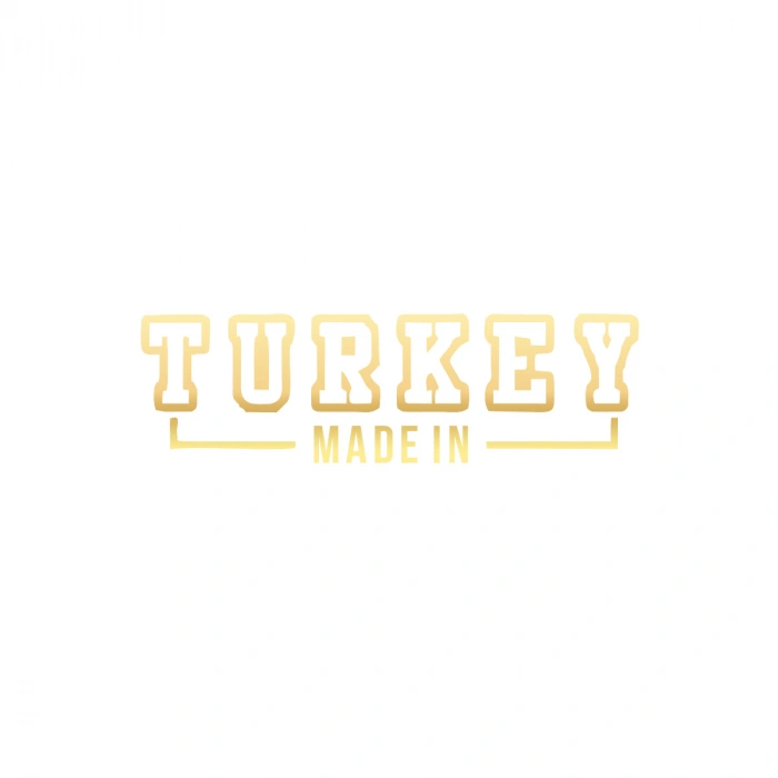Made In Turkey Araba Sticker 17x17 Cm Gold
