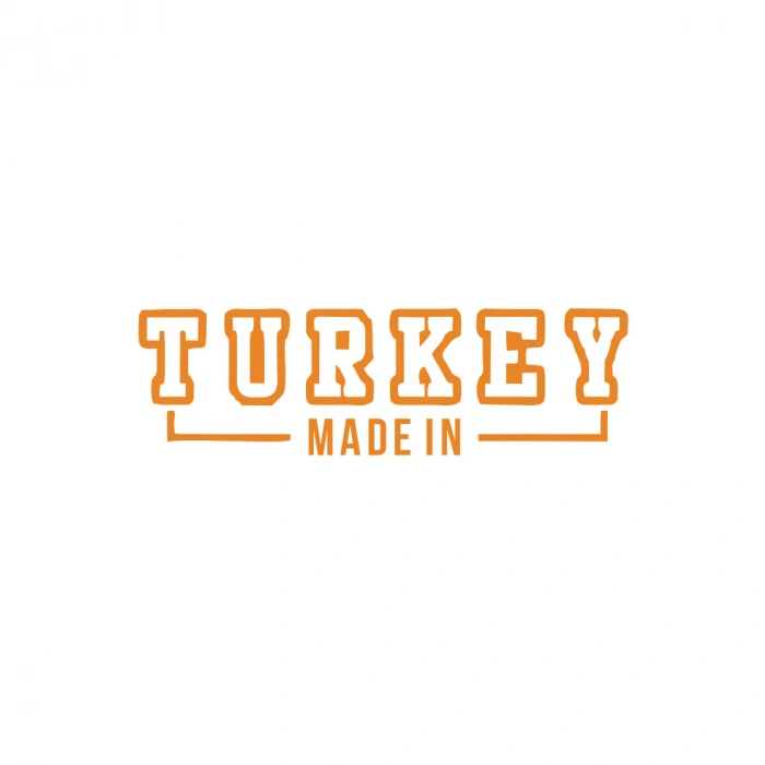 Made In Turkey Araba Sticker 17x17 Cm Turuncu