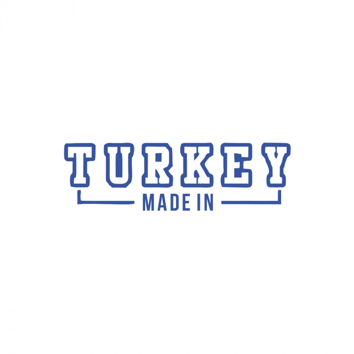 Made In Turkey Araba Sticker 17x17 Cm Mavi