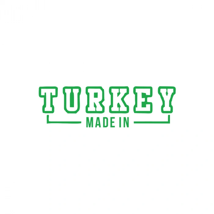 Made In Turkey Araba Sticker 17x17 Cm Yeşil