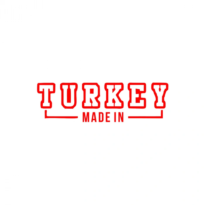 Made In Turkey Araba Sticker 17x17 Cm Kırmızı