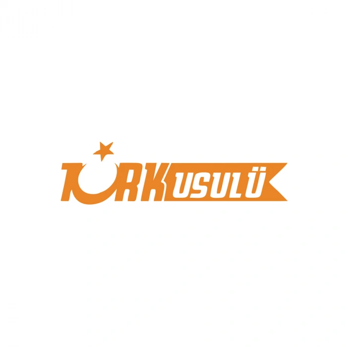 Türk Usulü Araba Sticker 17x17 Cm Turuncu