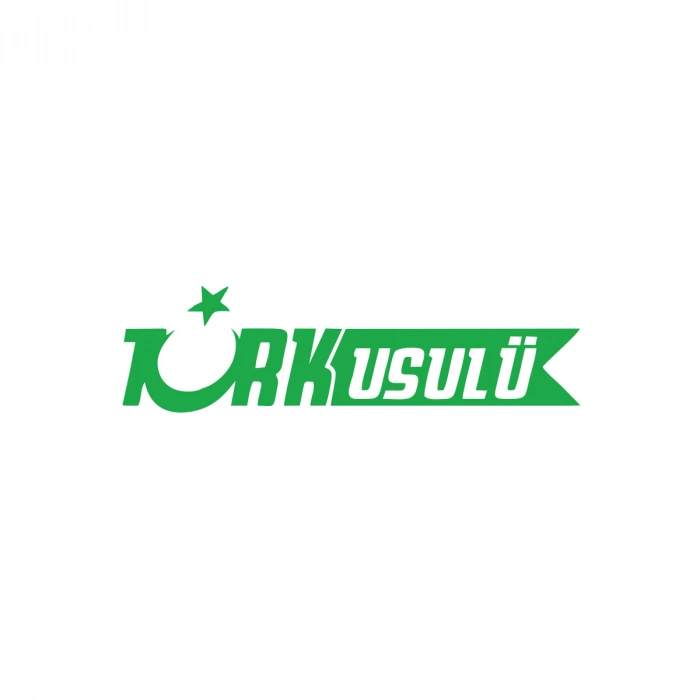 Türk Usulü Araba Sticker 17x17 Cm Yeşil