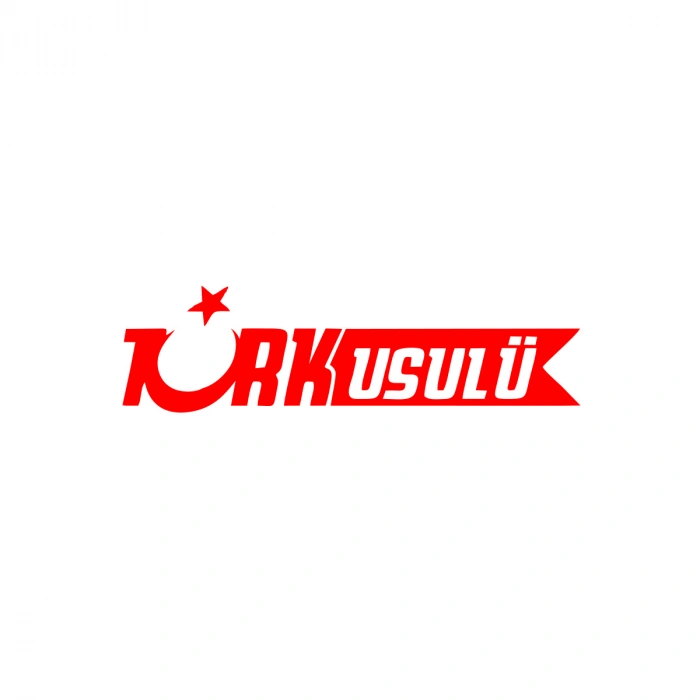 Türk Usulü Araba Sticker 17x17 Cm Kırmızı