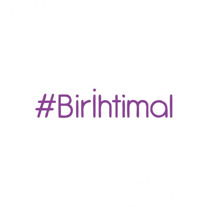 Bir İhtimal Araba Sticker 17x17 Cm Mor